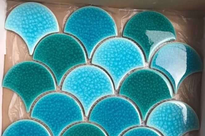 Gạch Mosaic vảy cá