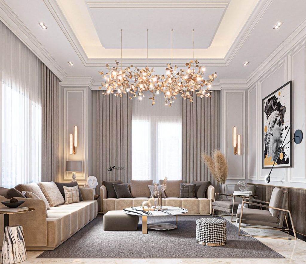 Mẫu thiết kê phòng khách chung cư nhỏ phong cách hiện đại