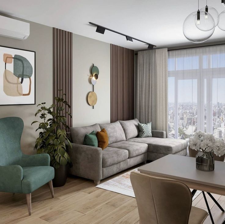 Mẫu thiết kế phòng khách chung cư 25m2