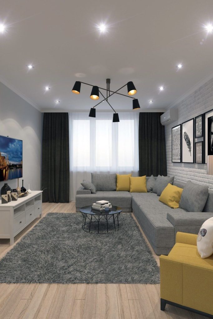 Mẫu thiết kế phòng khách chung cư 67m2