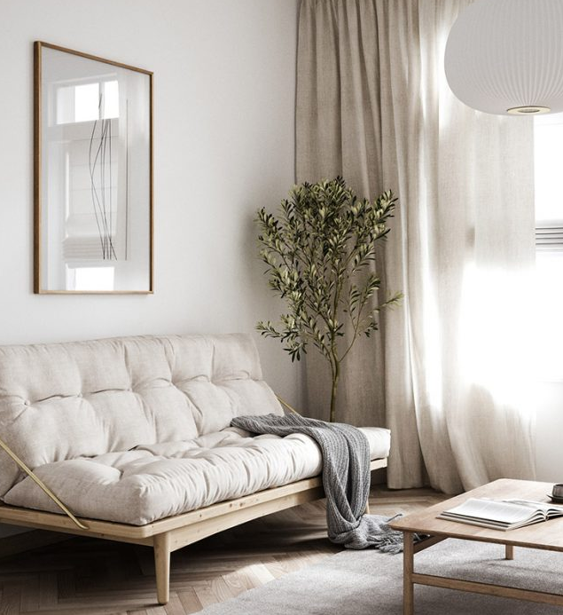 Sofa đơn phong cách Bắc Âu đặt phòng ngủ