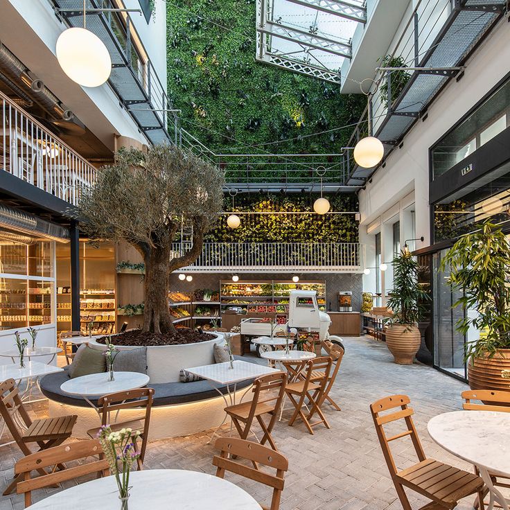 Nguồn ánh sáng tự nhiên trong thiết kế quán cafe