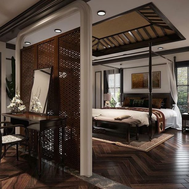 Bàn trang điểm Indochine gỗ công nghiệp