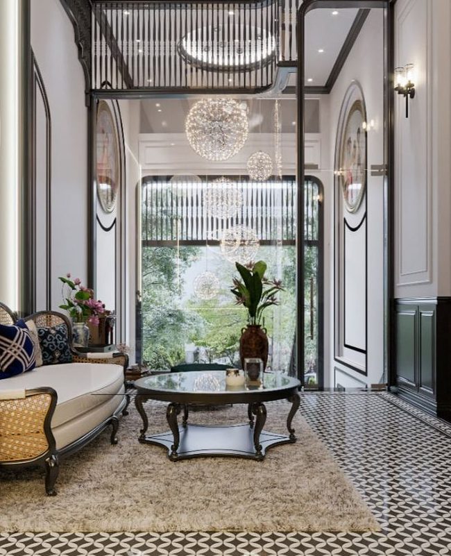 Bộ sofa đơn phong cách Đông Dương