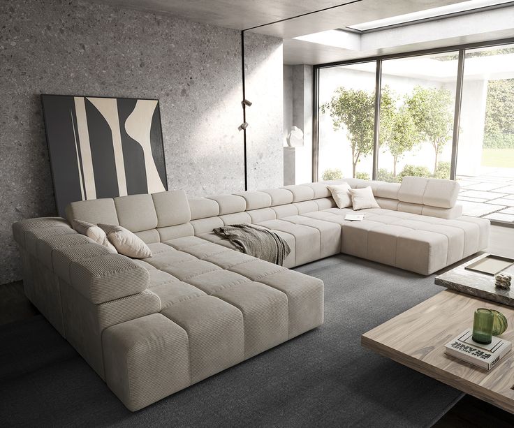 Sofa quá lớn khiến cho không gian phòng nhỏ đi
