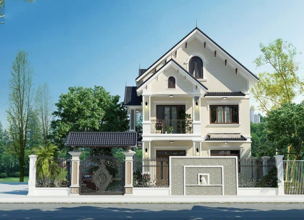 Mái thái có độ dốc cao giúp nước mưa chảy xuống và không bị đọng lại