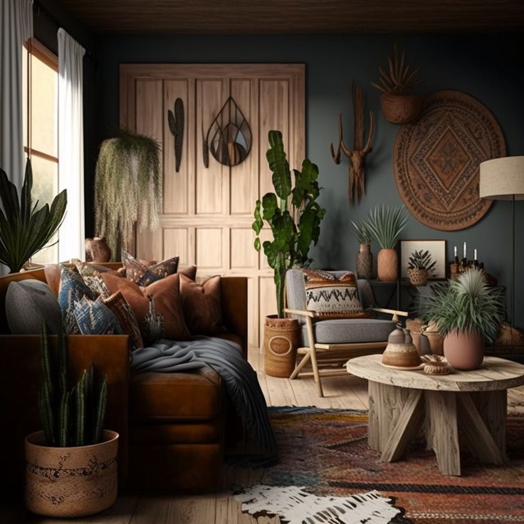 Họa tiết trong phong cách Bohemian nhiều chi tiết và sặc sỡ