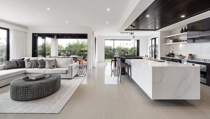 Mẫu nhà cấp 4 có phòng khách liền bếp đẹp, ấn tượng