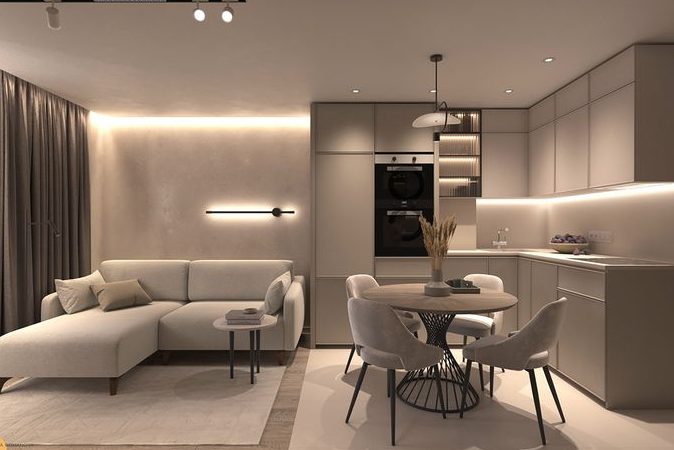 Có nên xây phòng khách liền bếp?