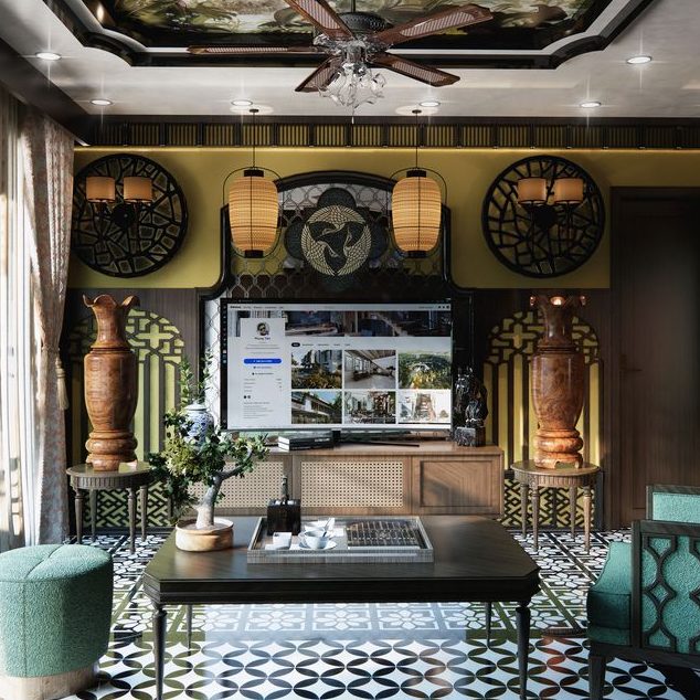 Phương thức hoạt động của quạt trần phong cách Indochine