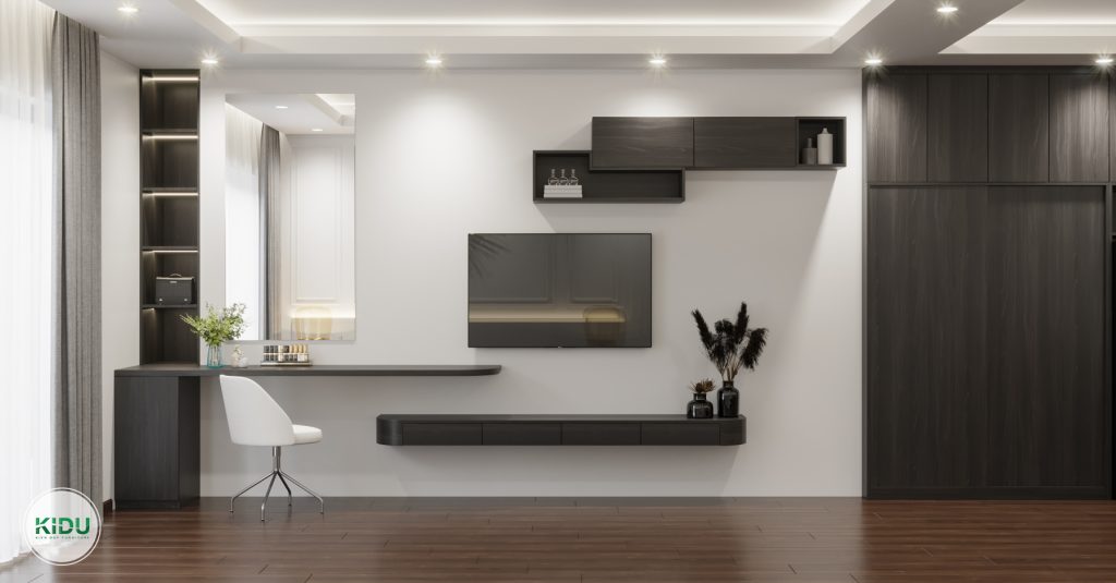 Mẫu thiết kế nội thất căn hộ chung cư mini 46,19m2 - Nội thất KIDU