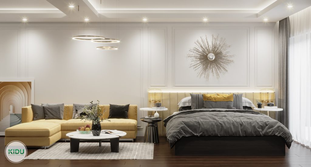 Mẫu thiết kế nội thất căn hộ chung cư mini 46,19m2 - Nội thất KIDU