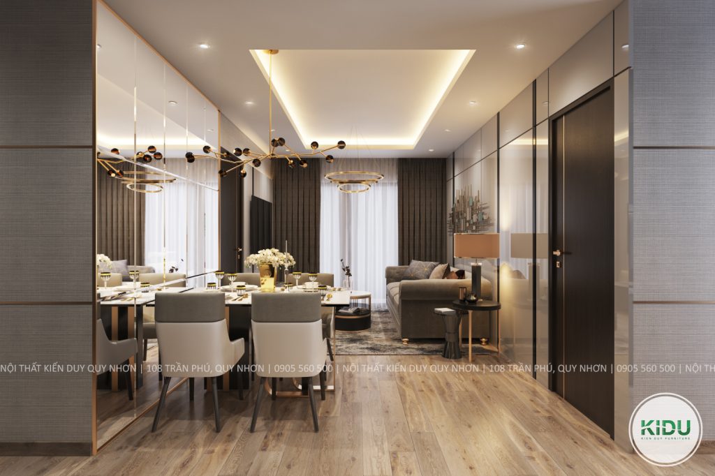Thiết kế nội thất chung cư 64.2m2 - KIDU
