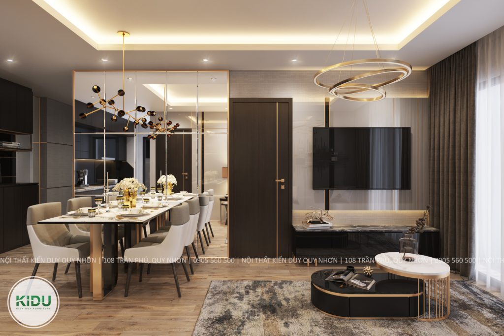 Thiết kế nội thất chung cư 64.2m2 - KIDU