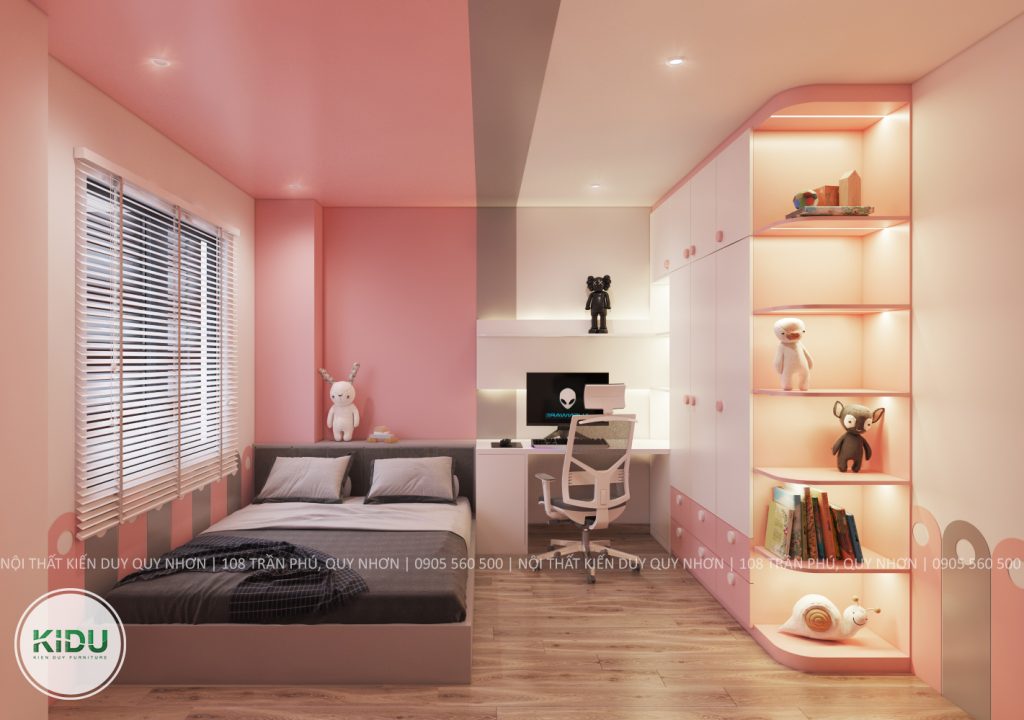 Thiết kế nội thất chung cư 64.2m2 - KIDU