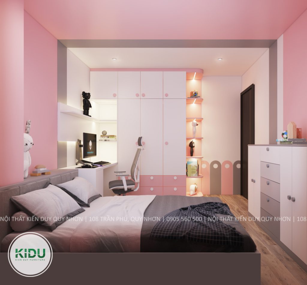 Thiết kế nội thất chung cư 64.2m2 - KIDU