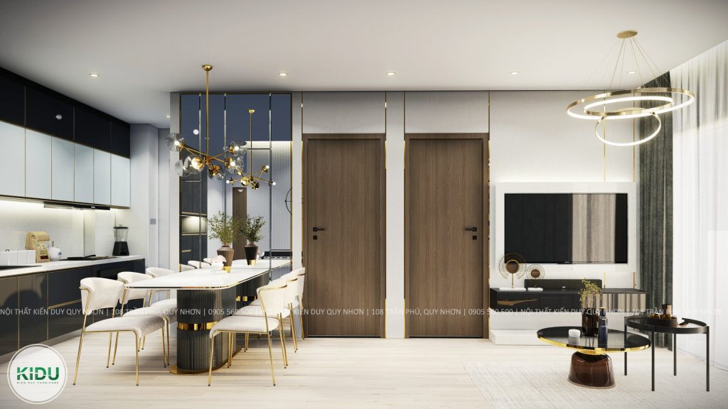 Thiết kế nội thất chung cư 69.1m2 - KIDU