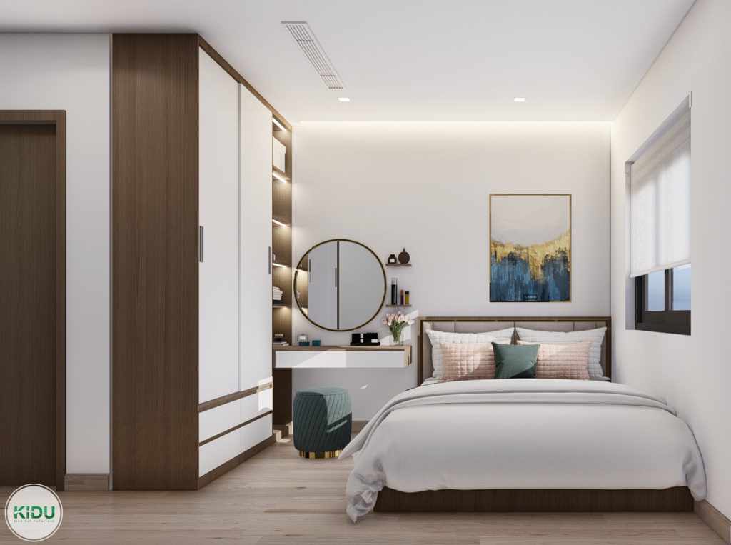 Thiết kế nội thất chung cư 64.5m2 - KIDU