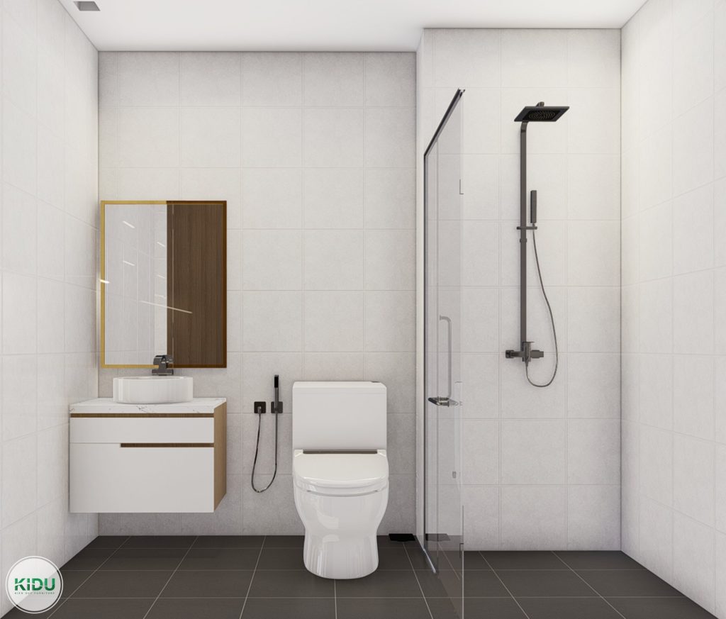 Thiết kế nội thất chung cư 64.5m2 - KIDU