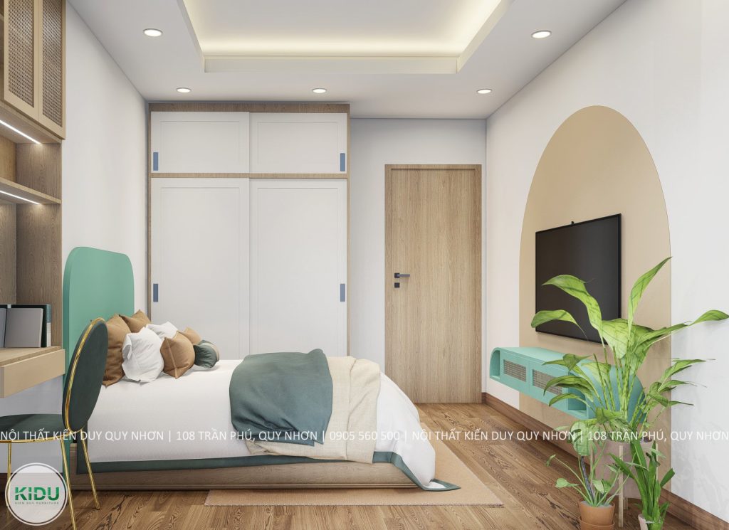 Thiết kế nội thất chung cư 71.07m2 - KIDU