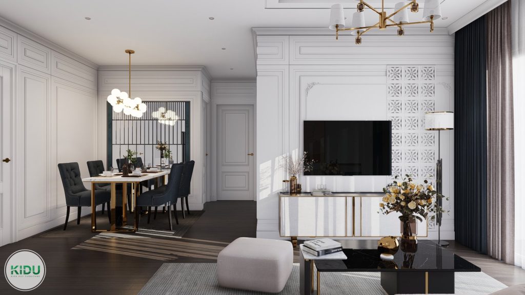 Thiết kế nội thất chung cư 72.62m2 - KIDU