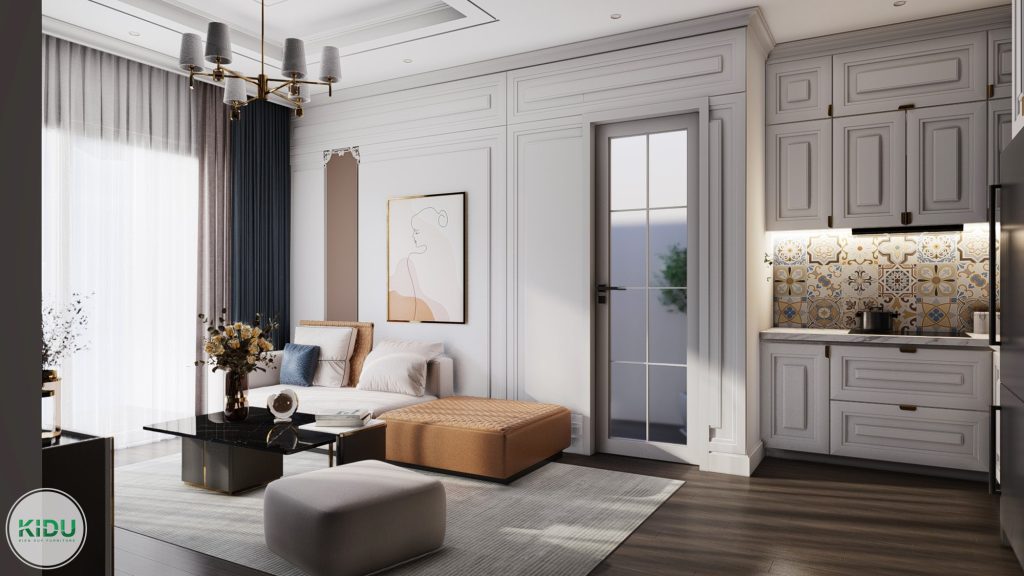 Thiết kế nội thất chung cư 72.62m2 - KIDU