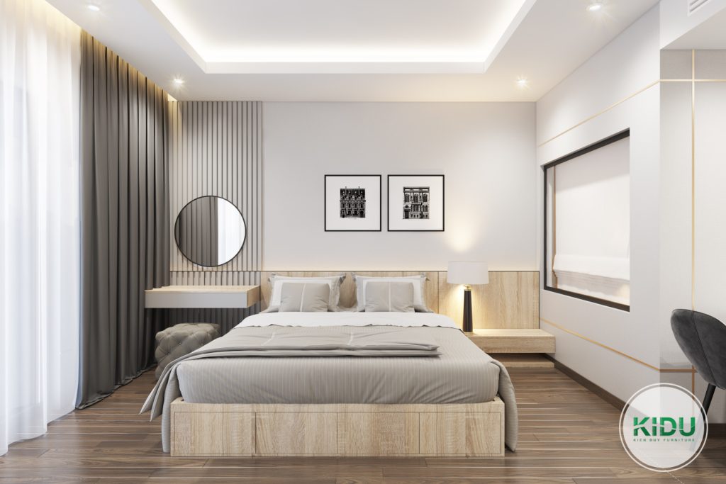 Thiết kế nội thất căn hộ chung cư 45,4m2 - KIDU