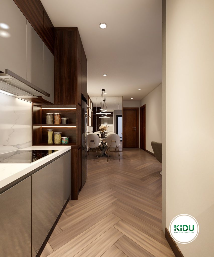 Thiết kế nội thất chung cư 72.62m2 - KIDU