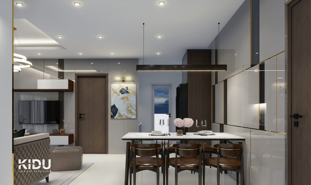 Thiết kế nội thất chung cư  95.85m2 - KIDU