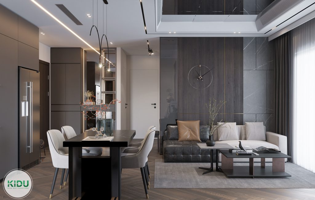 Thiết kế nội thất chung cư 98.85 - KIDU