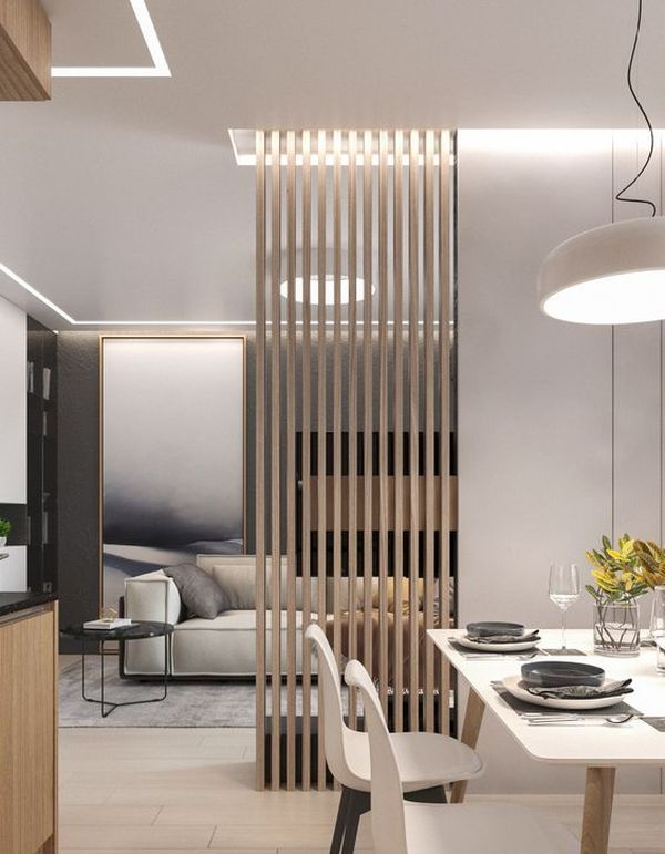 Thế nào là vách ngăn phòng khách và bếp đẹp