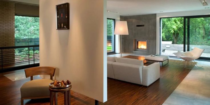 Mẫu vách ngăn phòng khách và bếp bằng thạch cao