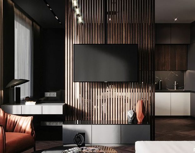 Những lưu ý khi bố trí vách ngăn phòng khách và bếp